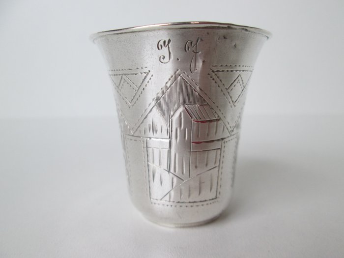 Ryska vodka Cup - .875 (84 Zolotniki) silver - Ryssland - 1894