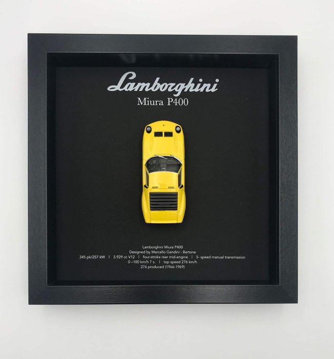 Artwork - Lamborghini - Lamborghini Miura P400 1966 - yellow