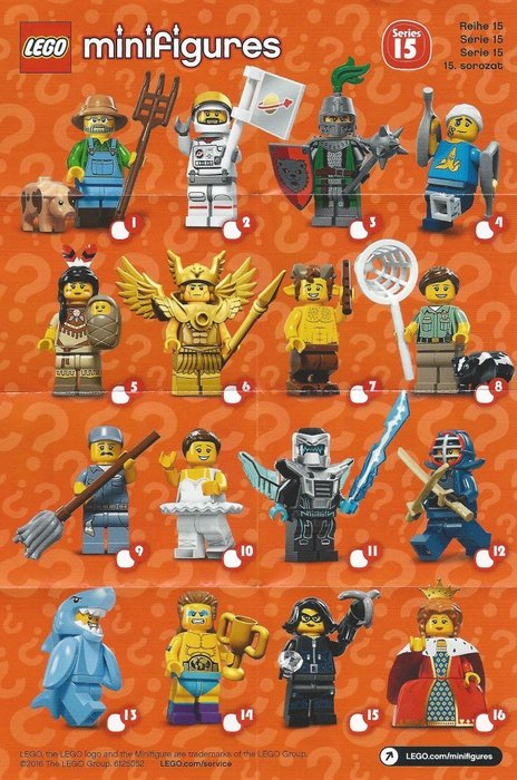 NEW LEGO Minifigures 71011 Series 15 Lot of FOUR Random Packs