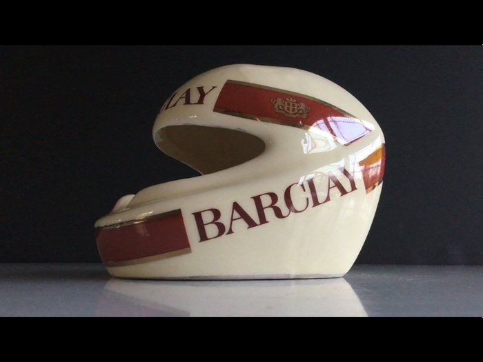 Casco cenicero Barclay de porcelana Thierry Boutsen - Porcelana