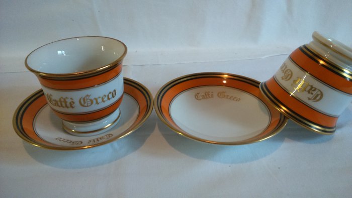 Antico Caffè Greco - Richard Ginori - Coffee Mugs (2) - Porcelain