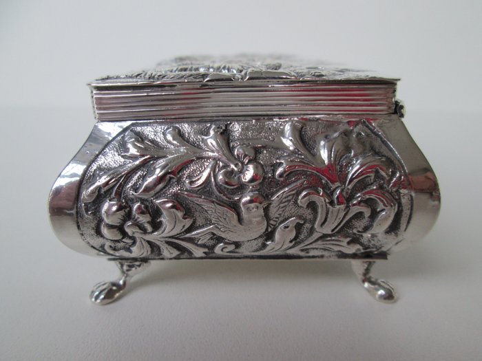 Zilveren lepeldoos – .833 zilver – Gebroeders Seton, Schoonhoven – Nederland – 1921