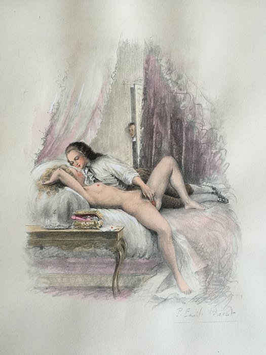 Andréa de Nerciat, Illustration by Paul Emile Bécat - Le Doctorat Impromptu. Illustré par Paul Emile Bécat - 1946