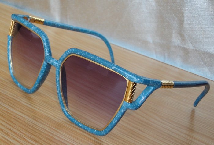 Ted Lapidus Vintage Sunglasses Excellent Condition France Brown Gold 1970s TL 12 