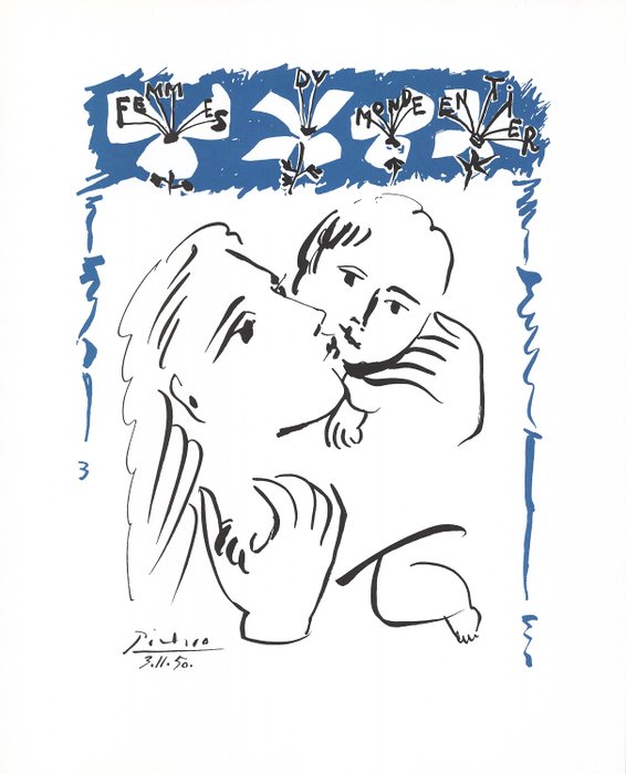 Pablo Picasso (1881-1973), (d'après) - Femme et enfant