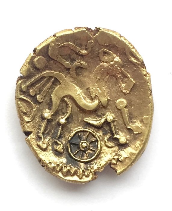 居爾特硬幣 - Regini & Atrebates tribe. Selsey Uniface gold Stater, +/- 70-50 B.C. - 金色