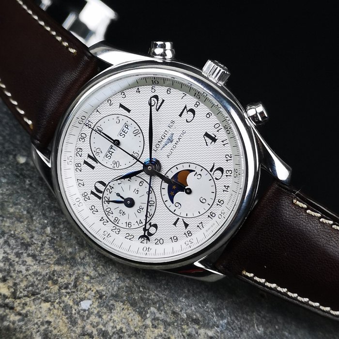 Longines - Master Collection Moonphase Automatic Chronograph - L2.773.4.78.3 - Homme - 2011-aujourd'hui