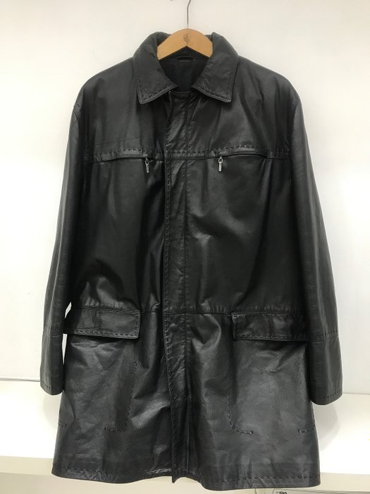 versace classic v2 leather jacket