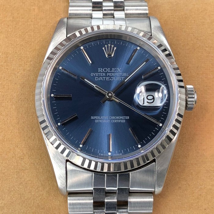 Rolex - Datejust Blue Dial - 16234 - Uomo - 1990-1999 - Catawiki