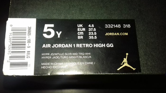 Nike Air Jordan 1 Retro High GG Sneaker 