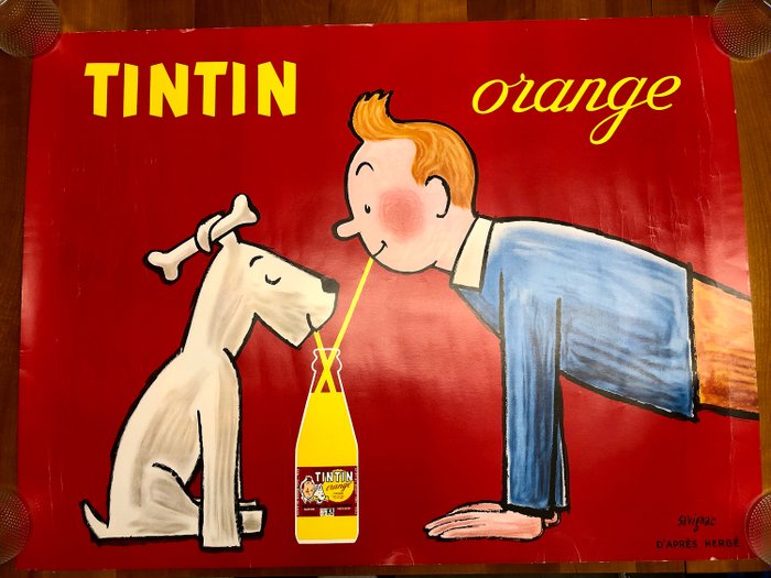 Raymond Savignac - Tintin Orange (kuifje) - 1980