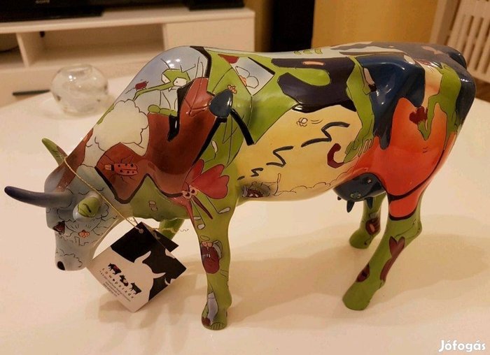 Figura de vaca - colección Cow Parade - Naomi Campbell - Resina / Poliéster