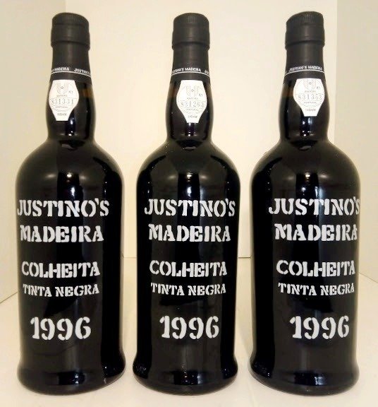 1996 Justino's Tinta Negra - Madeira Colheita - 3 Bottiglie (0,75 L)