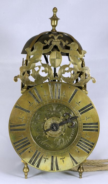 里德罗的法国灯笼时钟 - 黄铜 - 18世纪
