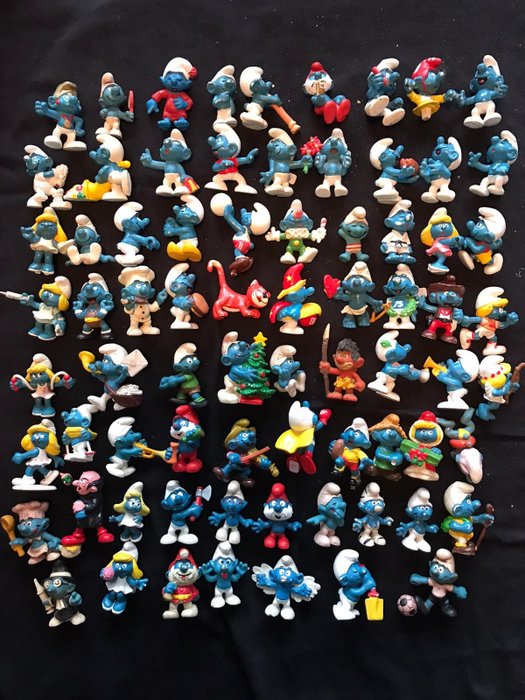 Peyo/Schleich - Smurfs collection 74 pieces