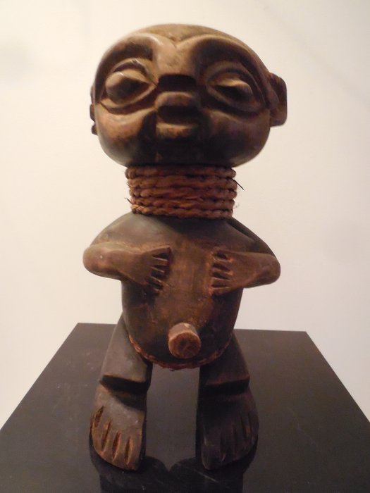 Statua płodności Pigmejskiego Tikara - Drewno - Kamerun 