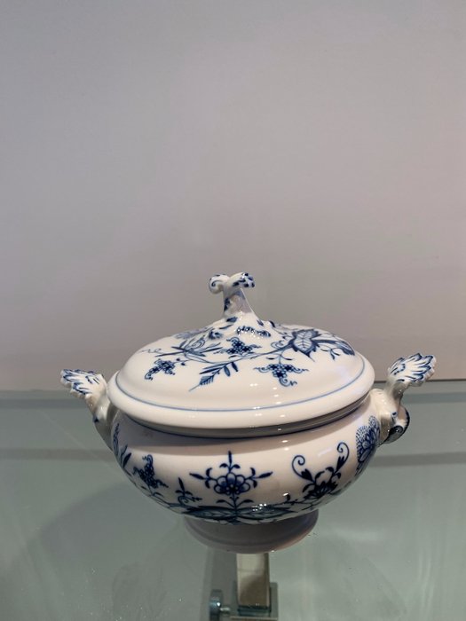 Meissen - kis Meissen leves tureen (1) - Porcelán