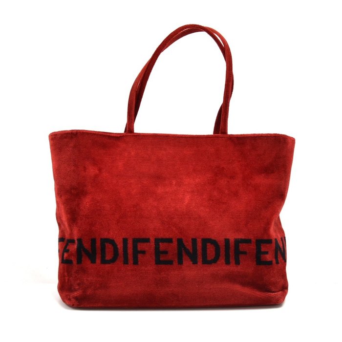 Fendi - Velvet Logo Design Tote bag - Catawiki