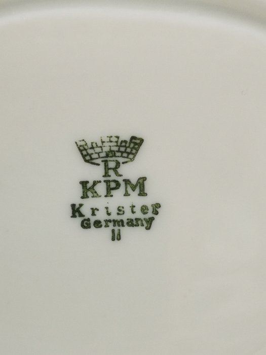 KPM Krister Sauciere Soßenschale Ausgießer Elfenbein /& Goldrand Art Deco Royal