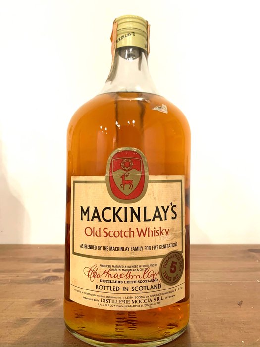 Mackinlay's 5 years old Old Scotch Whisky - b. Década de 1970 - 2 litros
