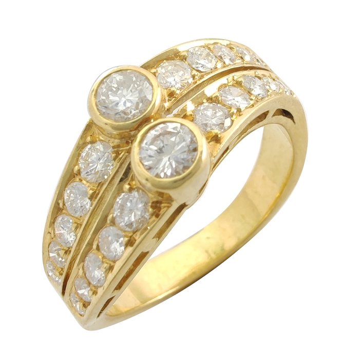 Image 3 of 18 kt. Yellow gold - Ring Diamond