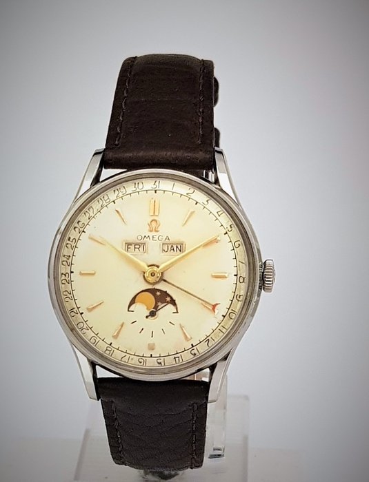 Omega - Cosmic Triple Date Moonphase - 2471-10 - Hombre - 1950-1959