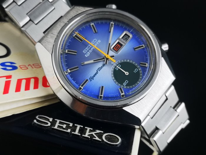 Seiko - 5 Sports 6139 Speed-Timer (JDM) - 61SPM/6139-8040 - Uomo - 1970-1979