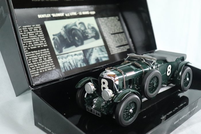 MiniChamps - 1:18 - Bentley 4.5 Litre Blower - Le Mans 1930 start nummer 8