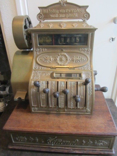 National cash register - Bronze, Wood - ca '1900
