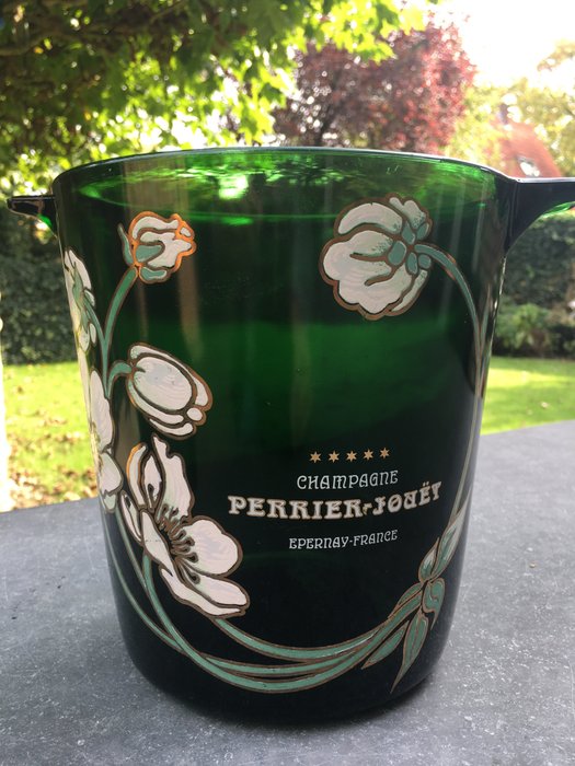Emile Gallé - PERRIER JOUËT - Champagne Cooler Champagne Bucket Cooler Seau Cooler Bucket - Art Nouveau - Glass