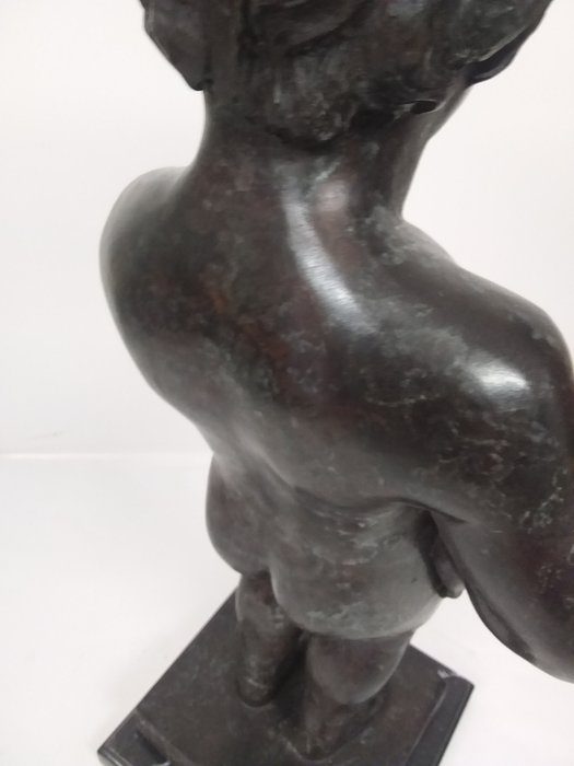 Image 3 of Fountain, "Manneken Pis" - Patinated bronze - recent
