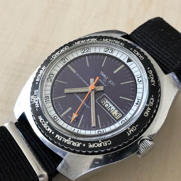 Sicura - Topaz 200 Diver World Time - Férfi - 1970-1979