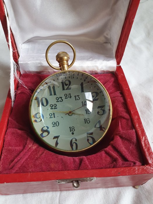 relógio de bola de vidro - Latão, Vidro - Segunda metade do século XX