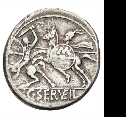 République romaine. AR Denarius, C. Serveilius M.f., Rome, - Catawiki