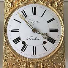 Sehr solider Faltpendel für Comtoiser Uhr mit Messing Linse von 13 cm. / 