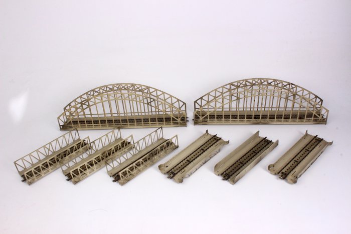 Märklin H0轨 - 7160 serie - 遥控／变轨 - M-Rails的金属桥零件