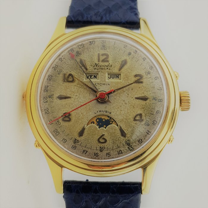 Nivada - Triple Date Moonphase Automatic - Uomo - 1950-1959