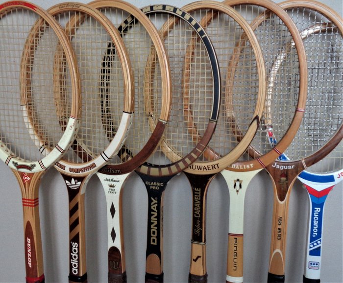 Dunlop - Adidas - Wilson - etc. - Vintage Tennis Rackets - - Catawiki