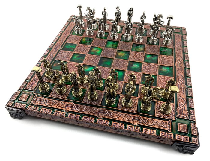 Marinakis Bros - 國際象棋，豐塔尼尼風格的古董希臘 - Alloy, 金屬