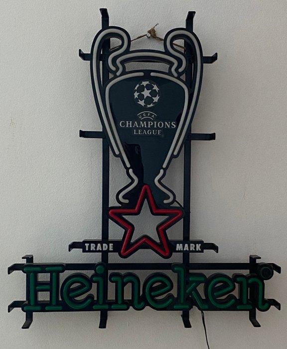 Dekkers - Insegna al neon Heniken della UEFA Champions Leage (1) - Metallo-plastica