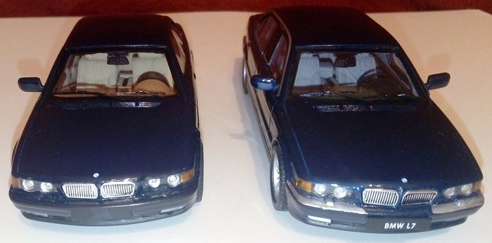 Premium x - 1:43 - BMW 750iL President Limousine 7- series Black Limited Edition Hekorsa + BMW 750iXL L7 E38 - HEKORSA限量版