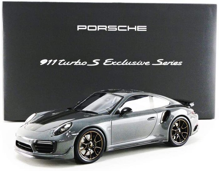 Spark - 1:18 - Porsche 911 turbo S Exclusive Series - + PLEXIGLAS BOX - Limitierte Auflage von 911 Stück (Individuell nummeriert)