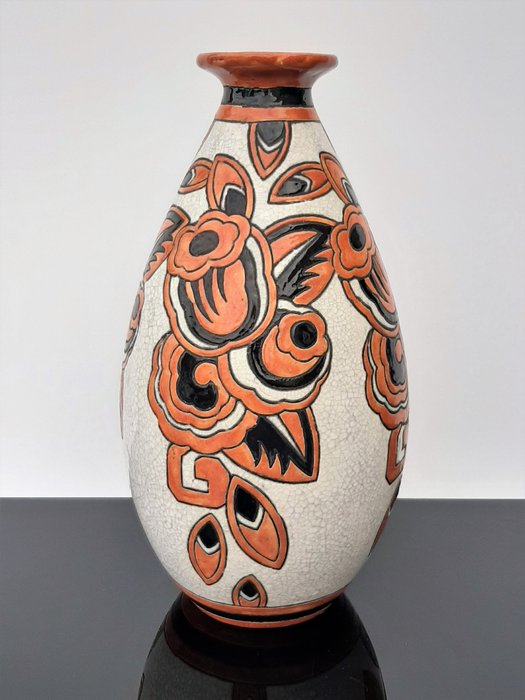 Charles Catteau - Boch Frères, Keramis - Art Deco vase D 1173