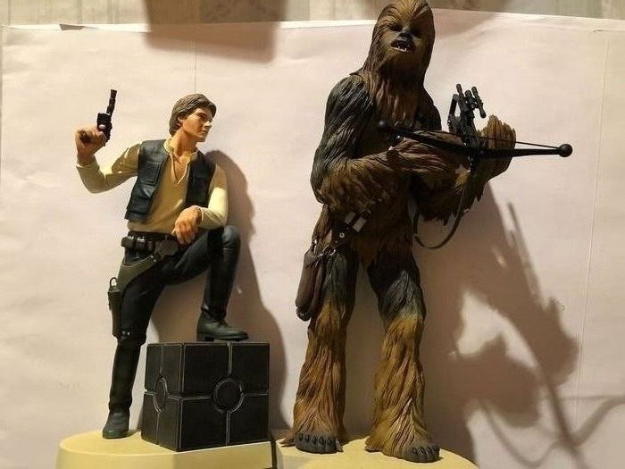 Star Wars - Lot of 2 - Han Solo & Chewbacca - 1/6 Scale - Kotobukiya - 1:6 - Statuie