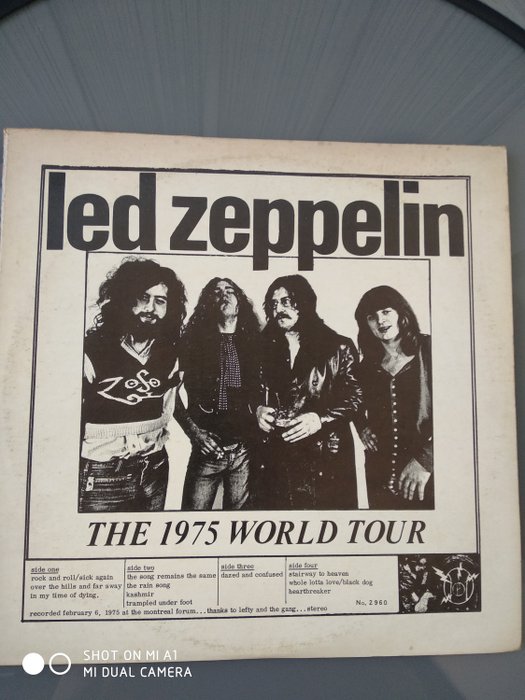 Led Zeppelin The 1975 World Tour 2xLP álbum (álbum Catawiki