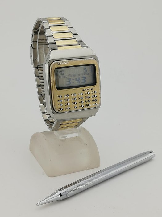Seiko - Vintage Digital Calculator Watch with pen - C153-5007 - Mężczyzna - 1970-1979