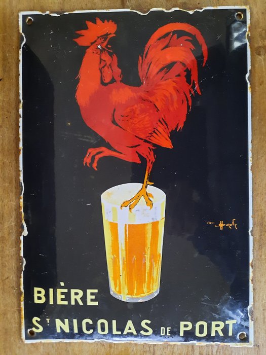 Biere St nicolas de port - Zománcozott plakett (1) - Zománc