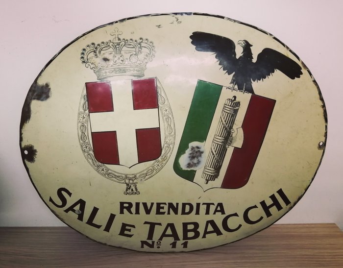 Insegna "Rivendita Sali e Tabacchi" -  1930s/1945s - Ferro (ghisa/battuto)
