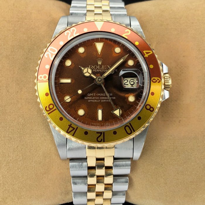 Rolex - GMT-Master - Root Beer - Tiger Eye Dial - 16753 - 男士 - 1985