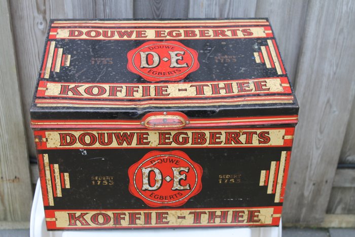 Buiten adem Laag injecteren Douwe Egberts (DE) - Antiek voorraadblik 1925 - Blik - Catawiki